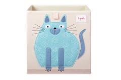 3 Sprouts - Storage Box - Blue Cat