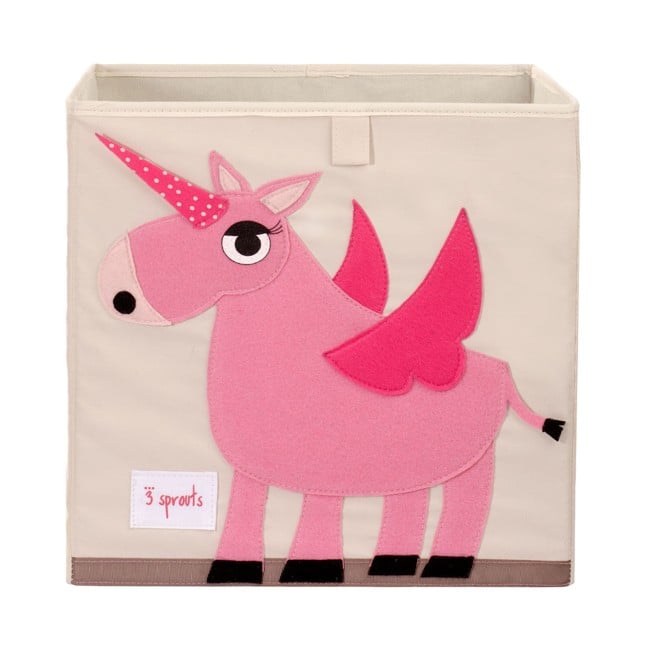 3 Sprouts - Storage Box - Pink Unicorn