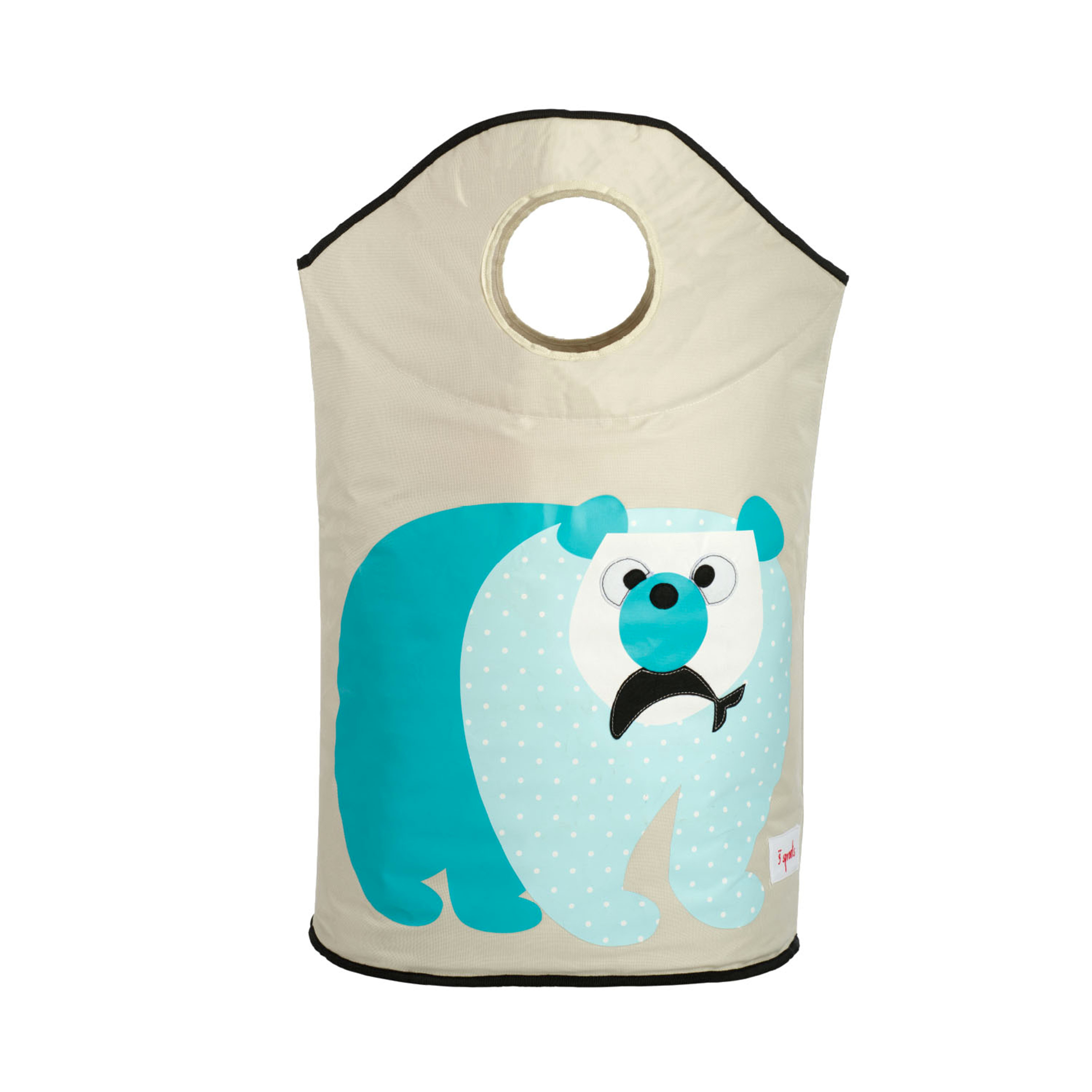 3 Sprouts - Laundry Hamper - Blue Polar Bear