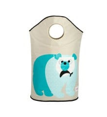 3 Sprouts - Laundry Hamper - Blue Polar Bear