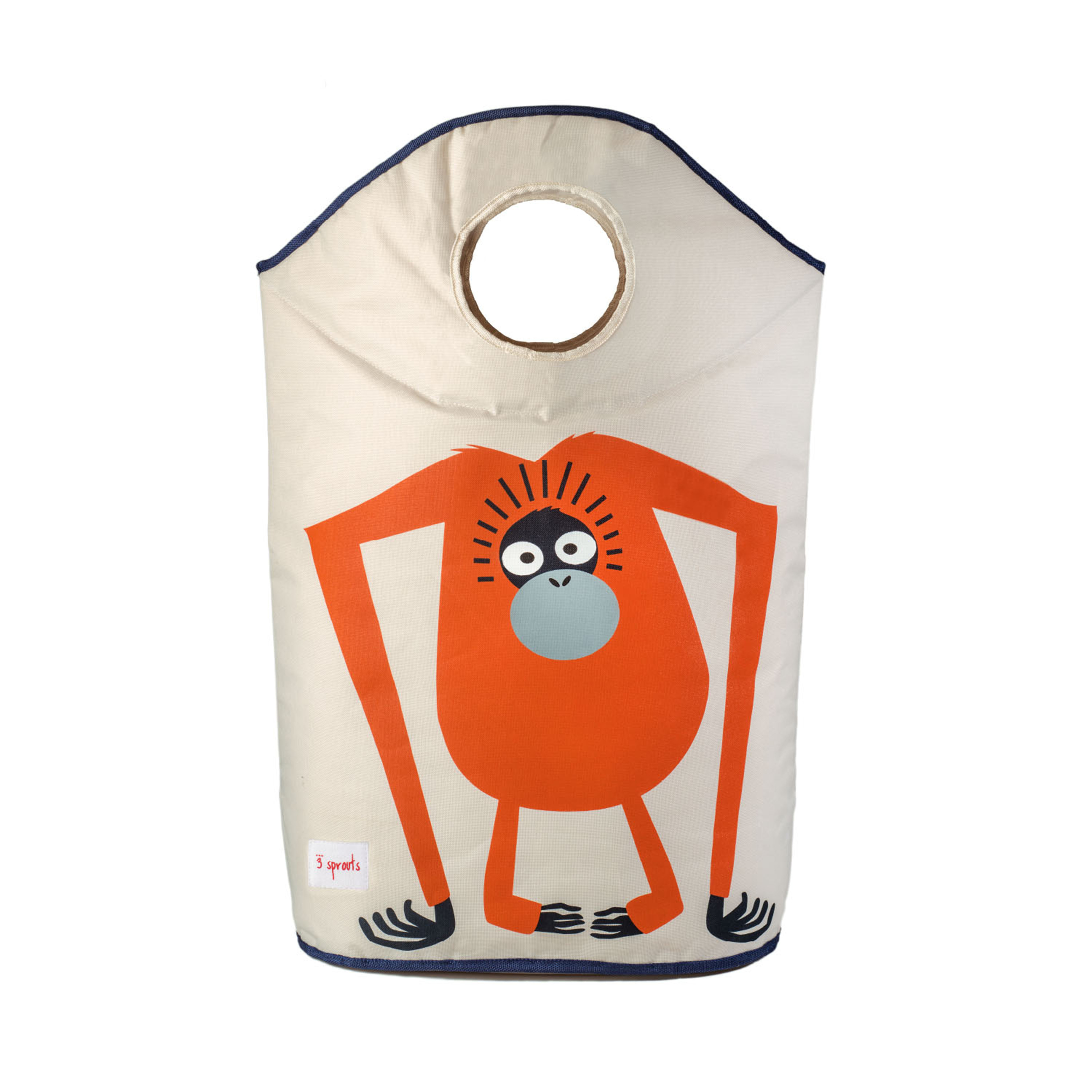 3 Sprouts - Laundry Hamper - Orange Orangutan - Baby og barn