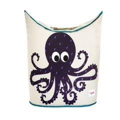 3 Sprouts - Laundry Hamper - Purple Octopus