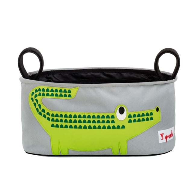 3 Sprouts - Stroller Organizer - Green Crocodile