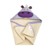 3 Sprouts - Hooded Towl - Purple Hippo thumbnail-1