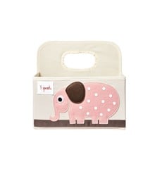 3 Sprouts - Diaper Caddy - Pink Elephant