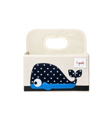 3 Sprouts - Diaper Caddy - Blue Whale