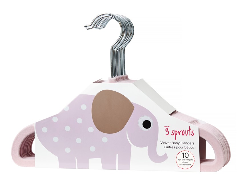 3 Sprouts - Hangers - Pink Elephant