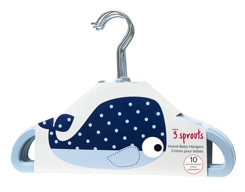 3 Sprouts - Hangers - Blue Whale
