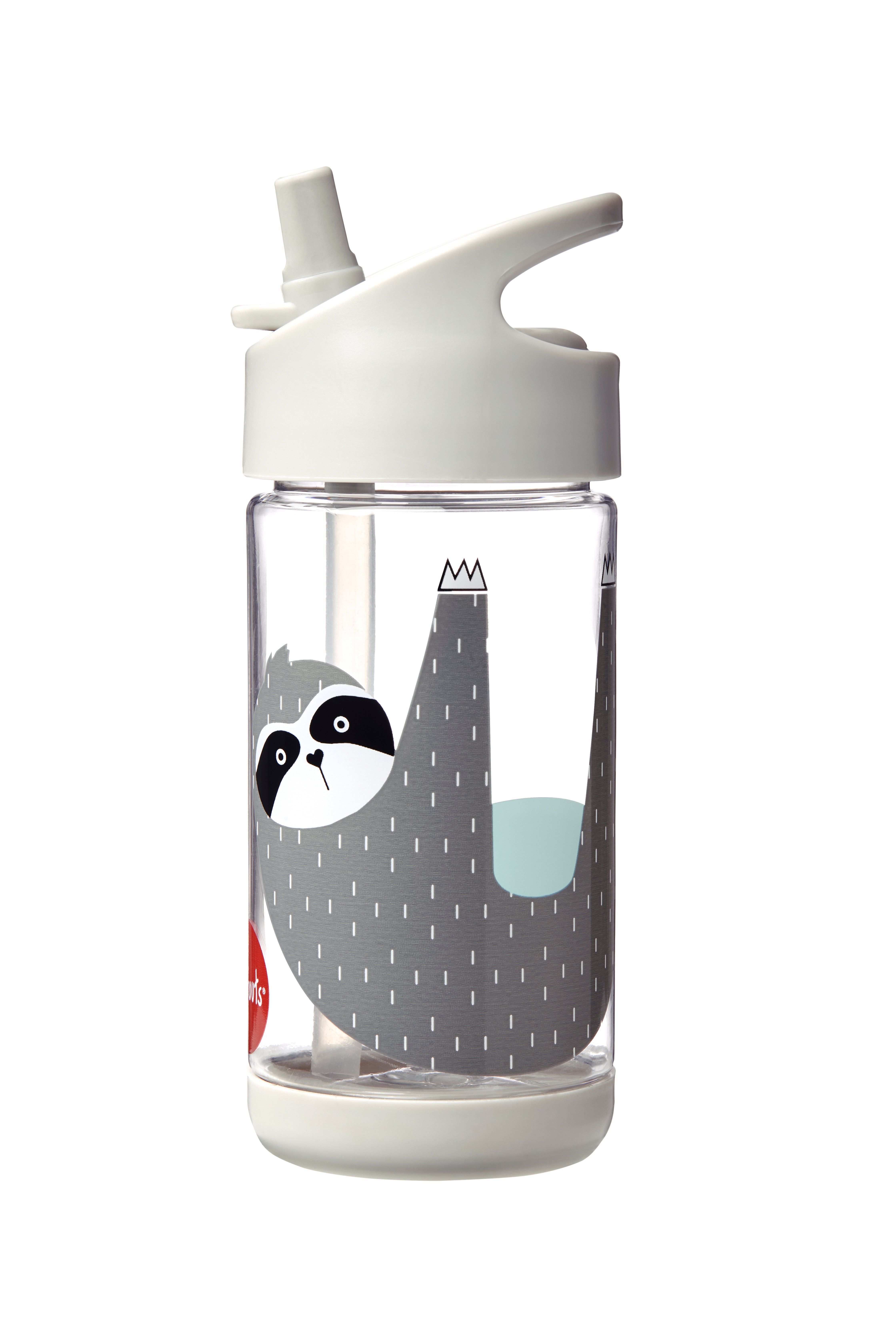 3 Sprouts - Water Bottle - Gray Sloth - Baby og barn