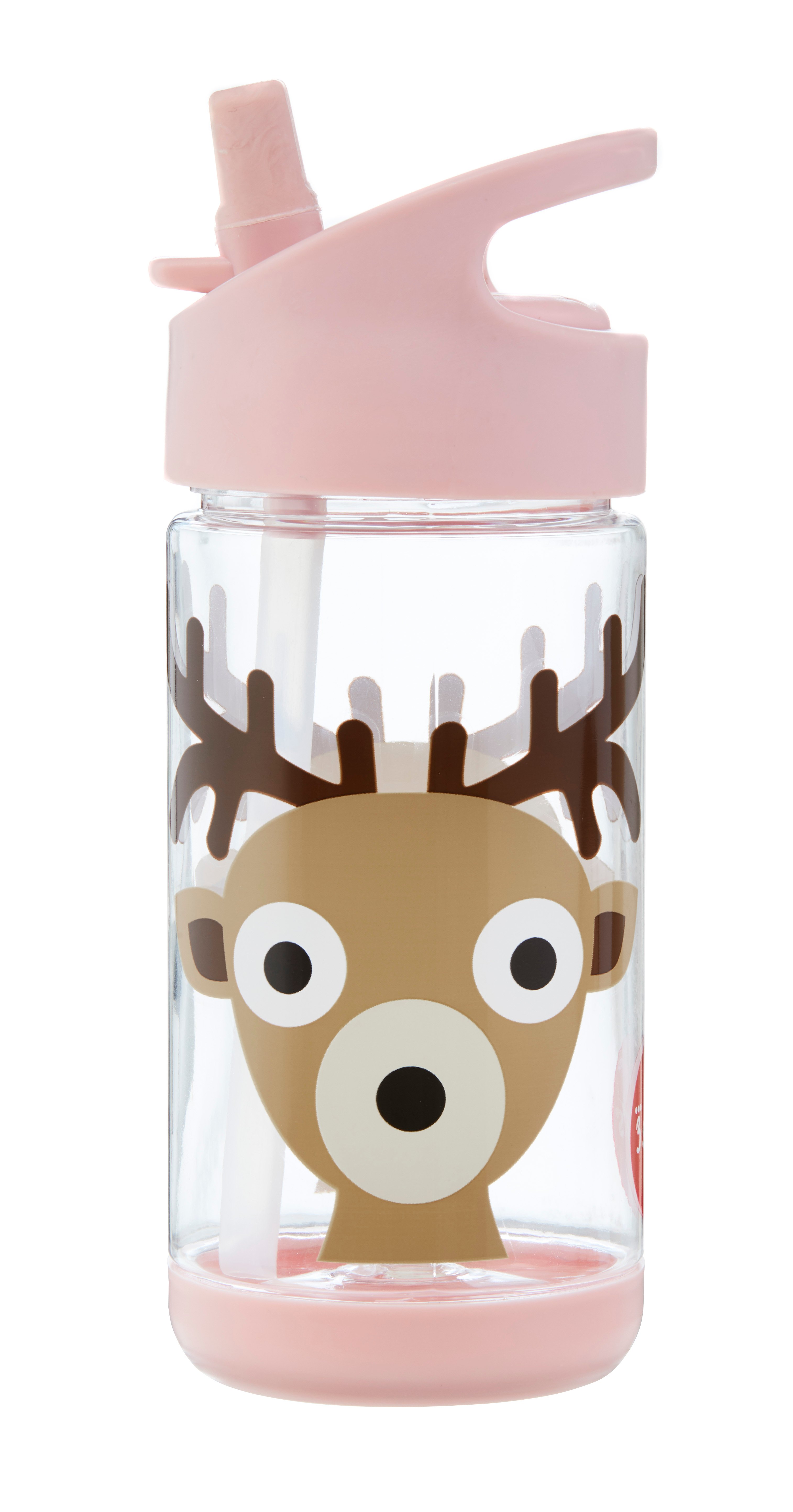 3 Sprouts - Water Bottle - Pink Deer - Baby og barn