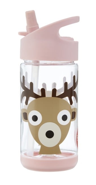 3 Sprouts - Water Bottle - Pink Deer
