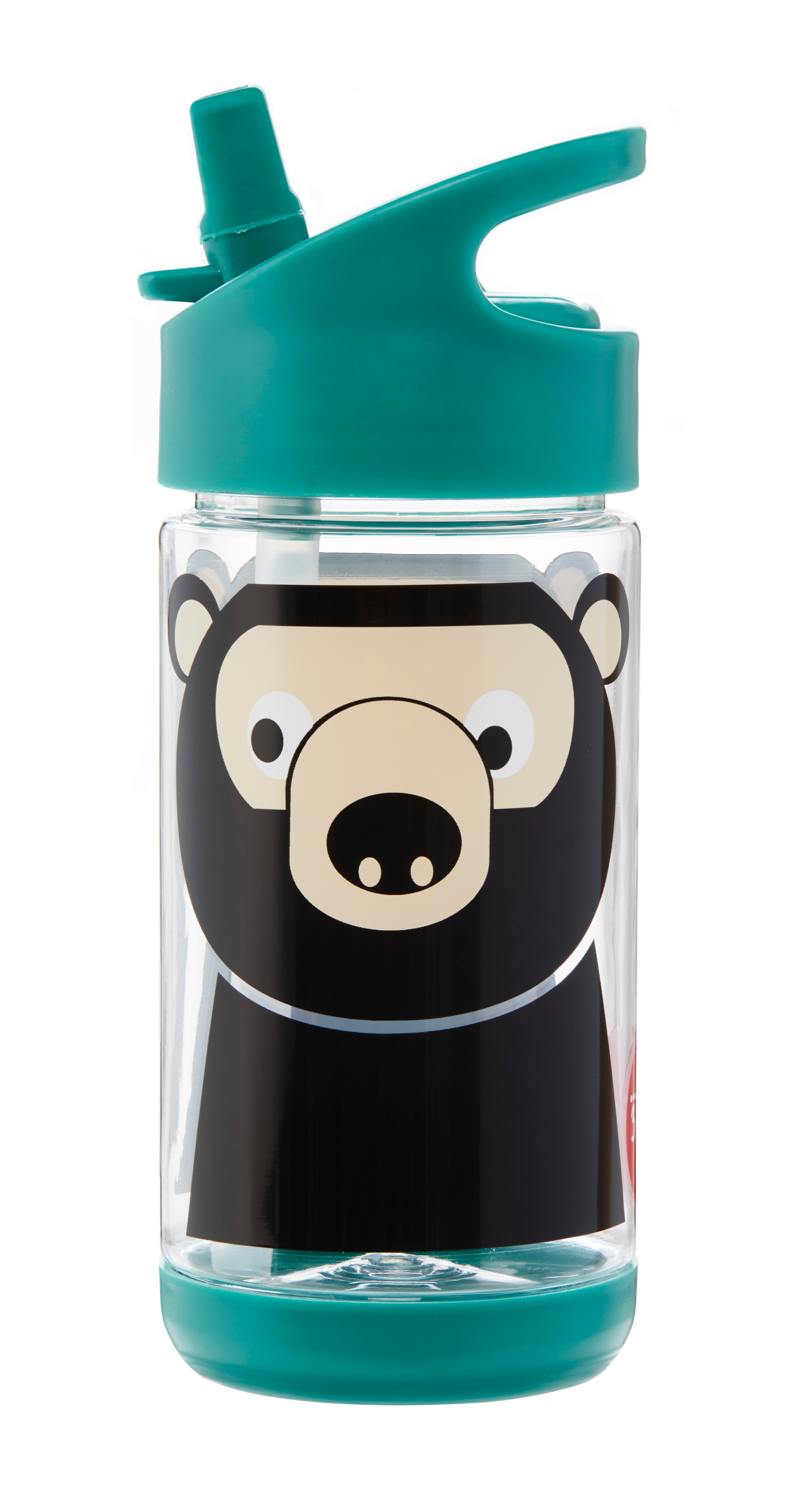 3 Sprouts - Water Bottle - Teal Bear - Baby og barn