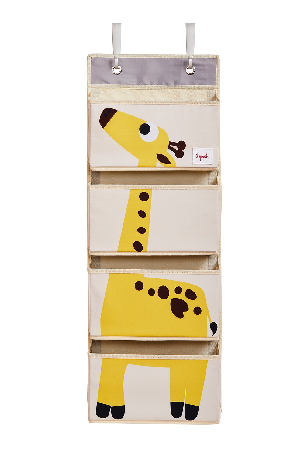 3 Sprouts - Hanging Wall Organizer - Yellow Giraffe