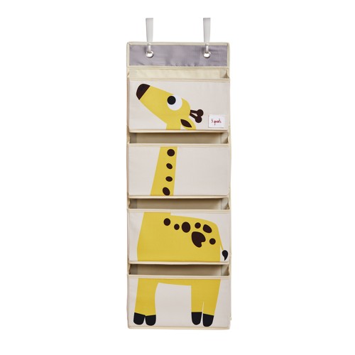 3 Sprouts - Hanging Wall Organizer - Yellow Giraffe