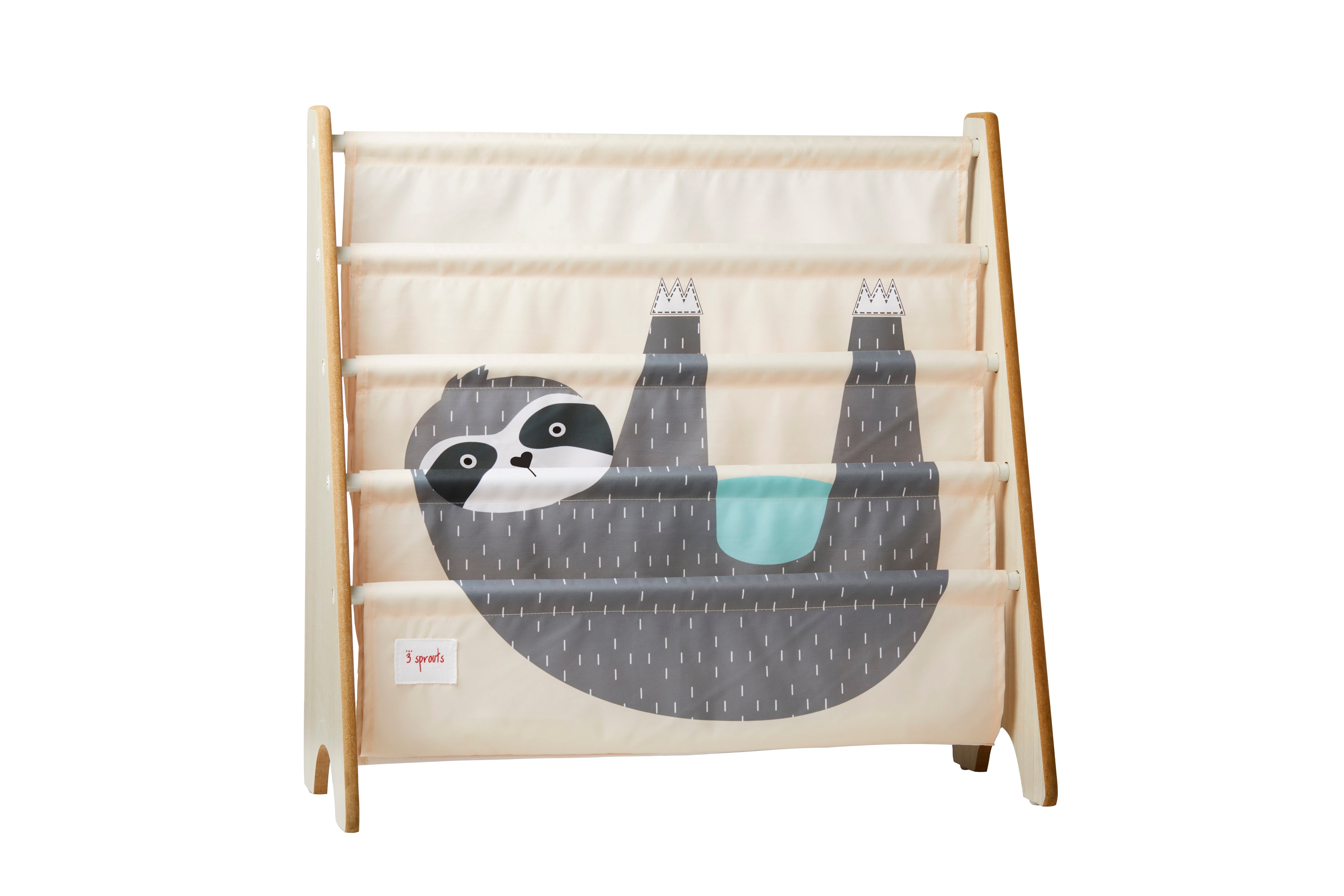 3 Sprouts - Book Rack - Gray Sloth