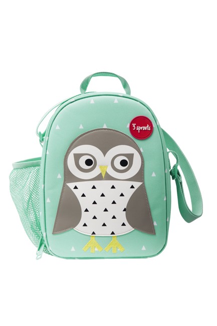 3 Sprouts - Lunch Bag - Mint Owl