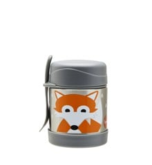 3 Sprouts - Stainless Steel Food Jar and Spork - Gray Fox