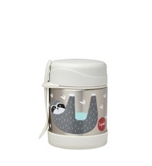 3 Sprouts - Stainless Steel Food Jar and Spork - Gray Sloth