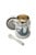 3 Sprouts - Stainless Steel Food Jar and Spork - Gray Sloth thumbnail-2
