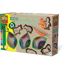 SES Creative - Eco dough mega set (7x90gr with tools)