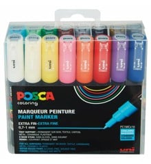 Posca - PC1MC - Extra Fine Tip Pen - Basic Colors, 16 pc