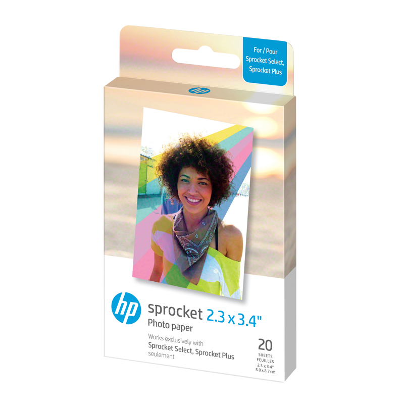 HP - Zink Paper For Sprocket Select 20 Pack 2,3x3,4"