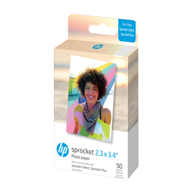 HP - Zink Paper For Sprocket Select 50 Pack 2,3x3,4"