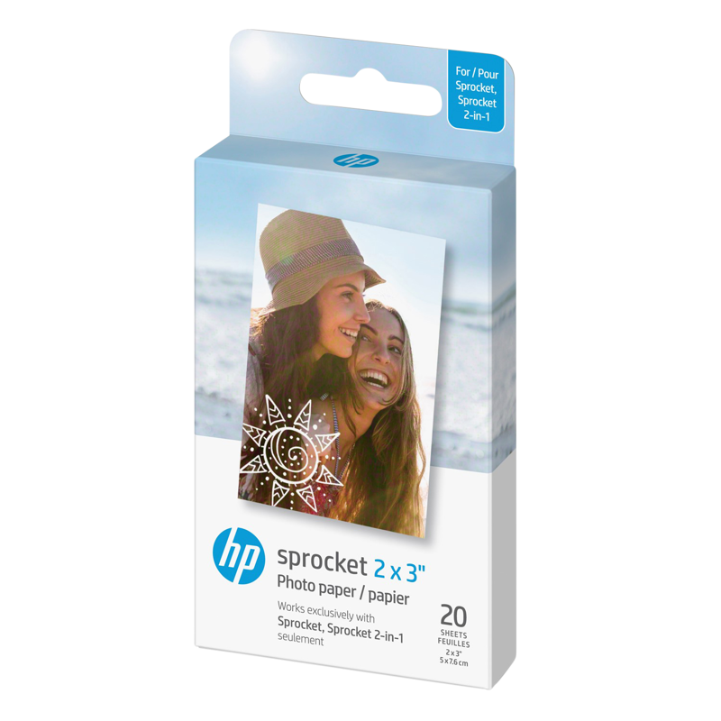HP - Zink Paper Sprocket For Luna 2x3 - 20 Pack