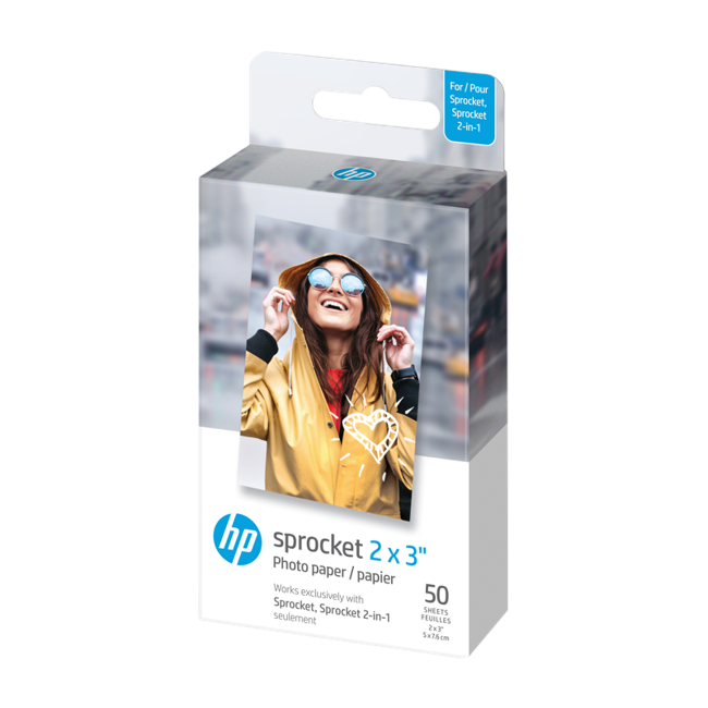 HP - Zink Paper Sprocket For Luna 2x3" - 50 Pack