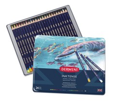 Derwent - Inktense Bleistifte, 24 Zinn