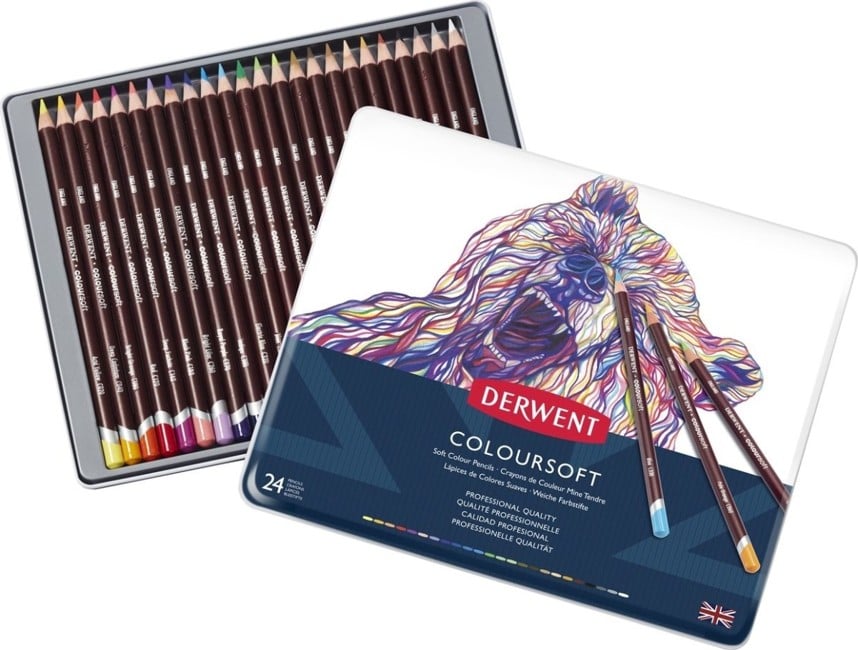 Derwent - Coloursoft Pencils (24 Tin)