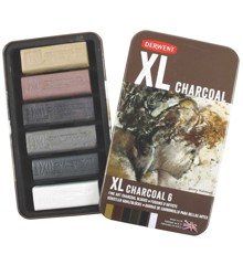Derwent - XL Charcoal Blocks, 6 Tin