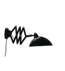 Dyberg-Larsen - Futura Wall Lamp w/folding arm - Black/ White (7223)