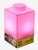 LEGO - Silicone Brick - Night Light w/LED - Pink thumbnail-2