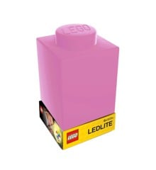 LEGO - Silicone Brick - Night Light w/LED - Pink