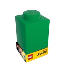 LEGO - Silicone Brick - Natlampe m/LED - Grøn
