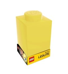 LEGO - Silicone Brick - Natlampe m/LED - Gul