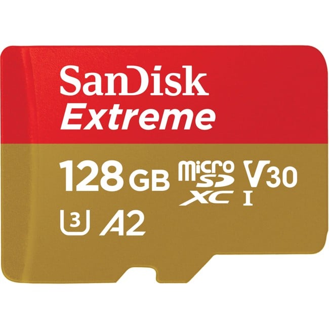 Sandisk - MicroSDXC Extreme 128GB - 160MB/s A2 C10 V30