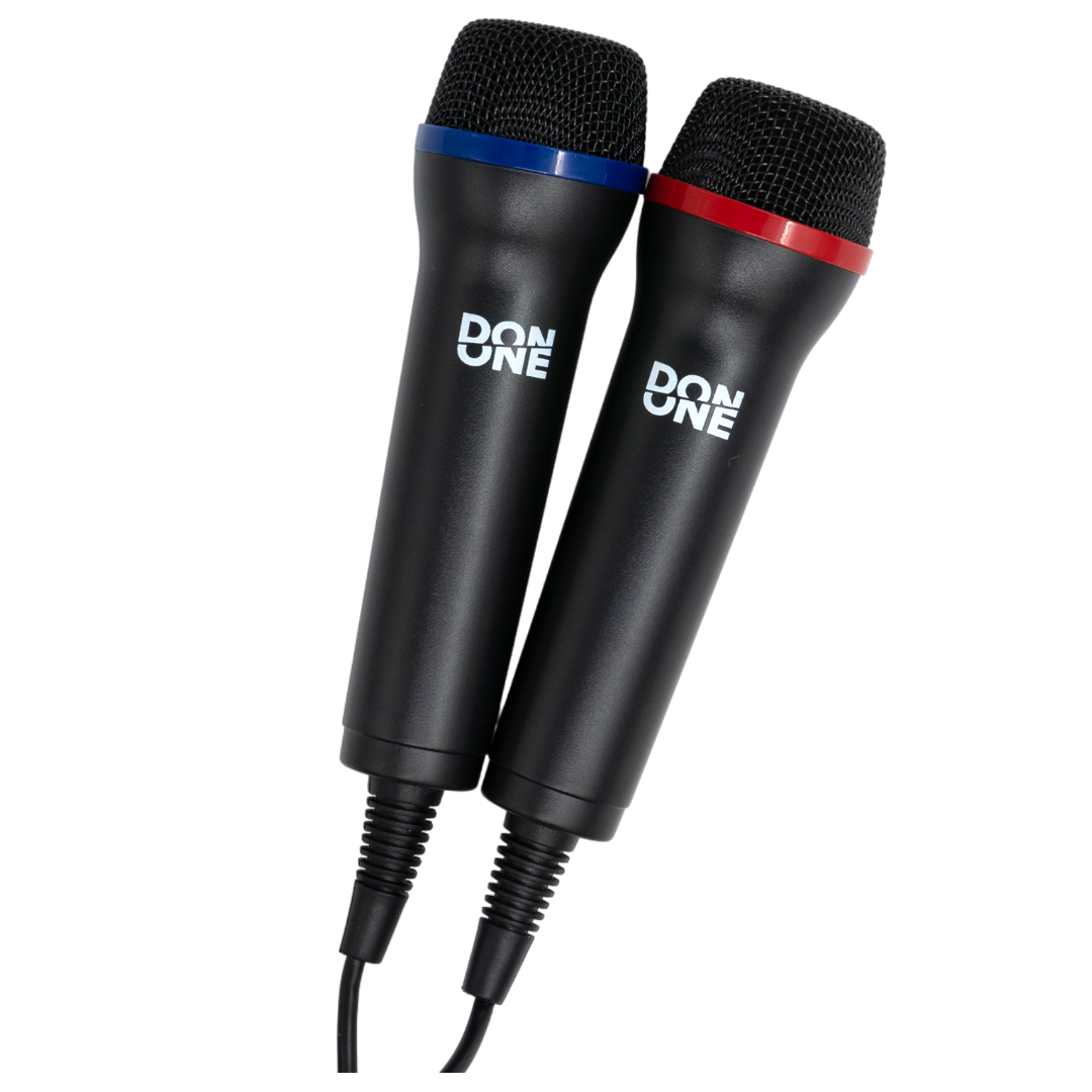 DON ONE - GMIC200 DUAL Universal Duets Twin USB Microphone Pack (PS5/PS4/PS3/Xbox One/Xbox 360/PC/DVD) - Videospill og konsoller
