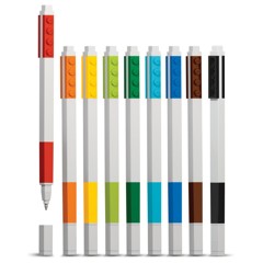 LEGO Stationery - 12 Brick Gel Pens (516390)