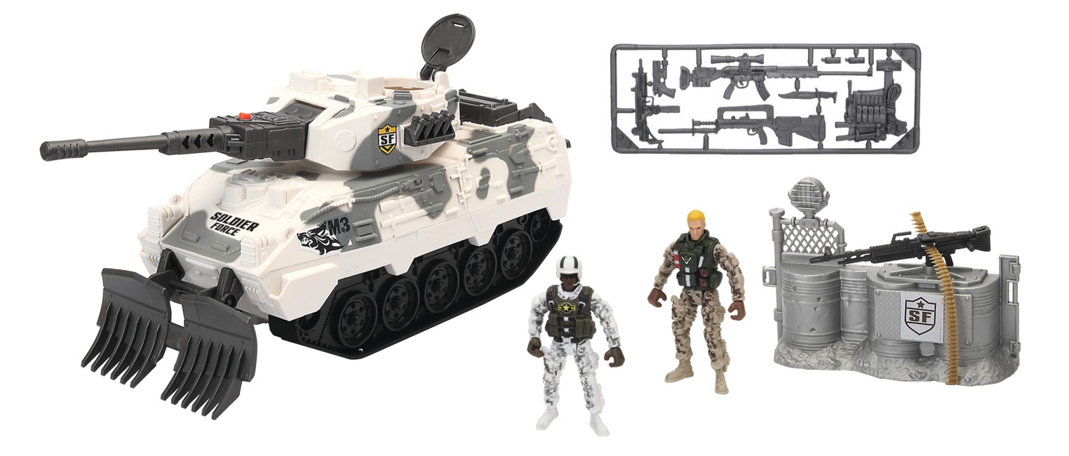 Soldier Force - Snowfield Assault Tank Playset (545107)