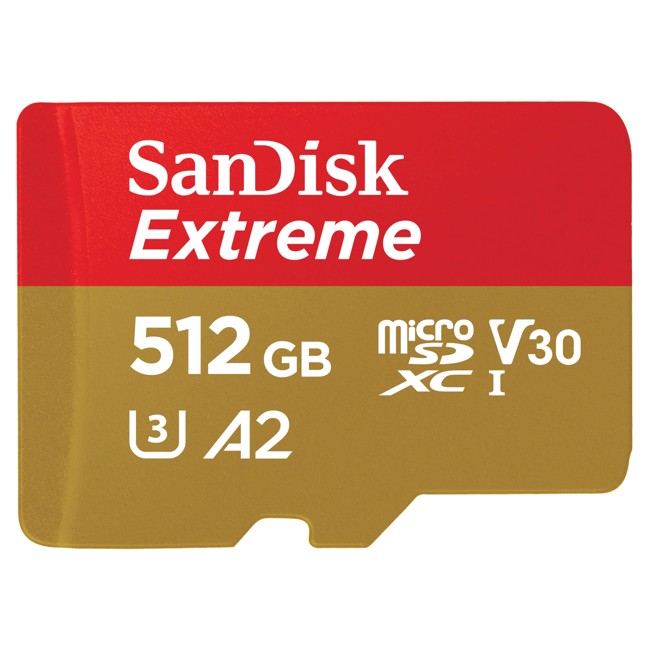 Sandisk - MicroSDXC Extreme - 512GB 160MB/s A2 C10 V30