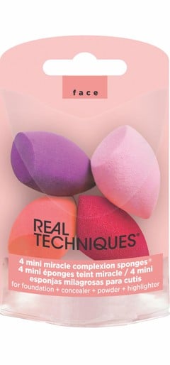 Real Techniques - 4 Mini Miracle Sponges Gaveæske