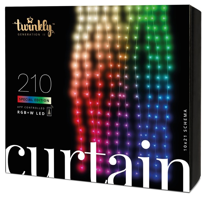 Twinkly - Curtain Special Edition Lightstrings 210 LED'S RGBW Multiple Color