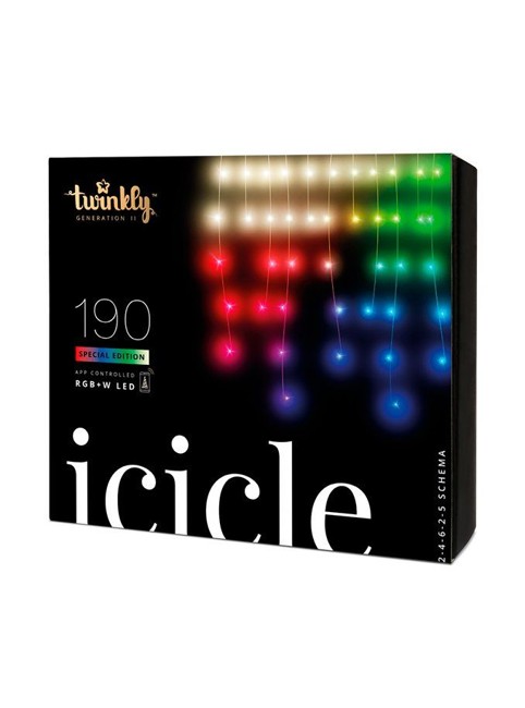 Twinkly - Icicle 190 LED'S RGBW Multiple Color
