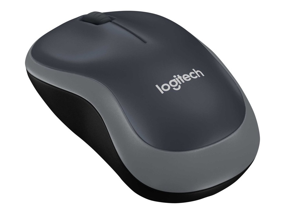 Logitech - M185 Mouse USB Grey Wireless