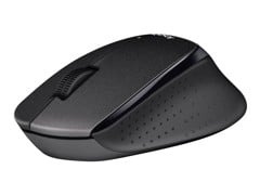 Logitech - M330 Mouse USB Optical Black Wireless