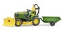 Bruder -  BWorld John Deere Lawn Tractor with trailer and gardener (62104) thumbnail-1