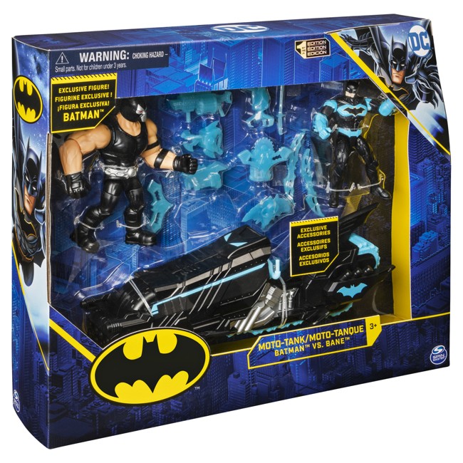 Batman - Batcykel med 2 Figurer, 10 cm