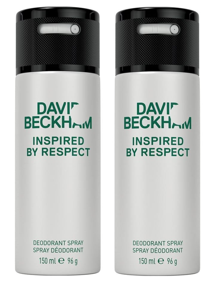 David Beckham - 2 x Inspired By Respect Deodorant Spray
